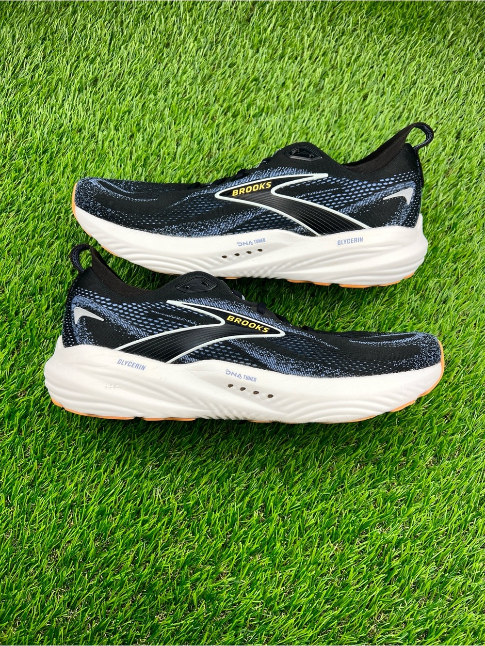 Brooks Glycerin 22 Men’s Walking Gym Training Running Shoes Black - 12.5